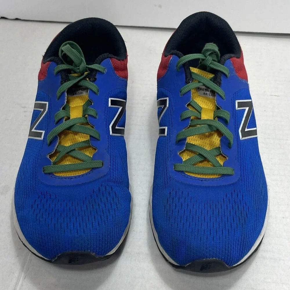New Balance Fresh Foam Arishi Running Shoes Boys Size 5 Red‎ Blue Yellow Green